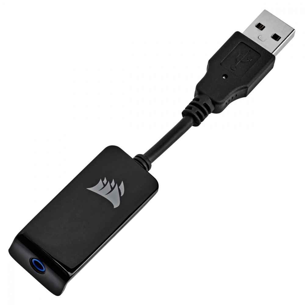 Corsair Audífonos Gamer HS55 SURROUND 7.1, Alámbrico, 1.8 Metros, 3.5mm/USB, Blanco. 