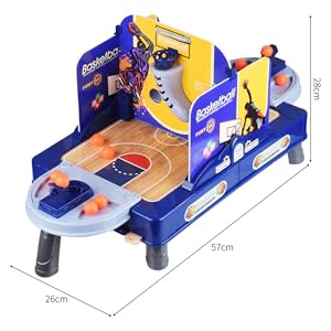 Juego de Baloncesto de Escritorio en Miniatura, Juego de aro de Baloncesto, Divertidos Juegos Deportivos interactivos, Juego de Mesa de 2 Jugadores 781014
