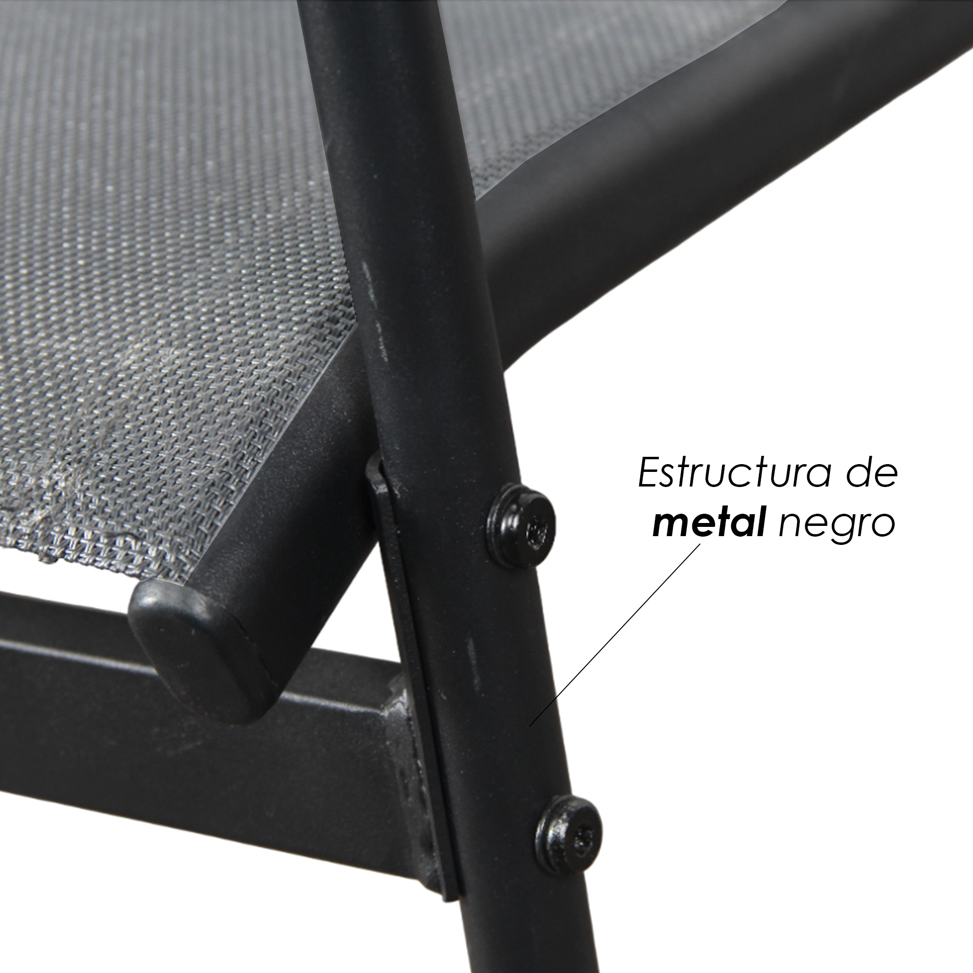 Ilios Innova | Juego de Sala para Jardín 4 Piezas Gris para Exterior