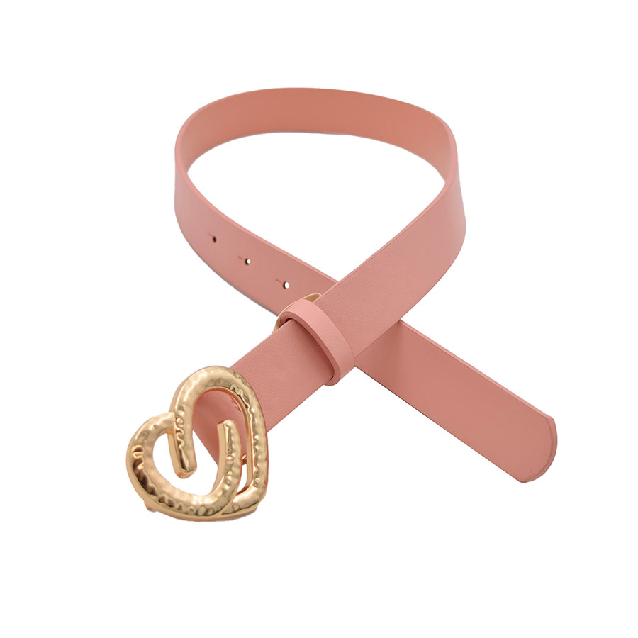 Cinturón Rosa Hebilla de Corazón Para Niña 