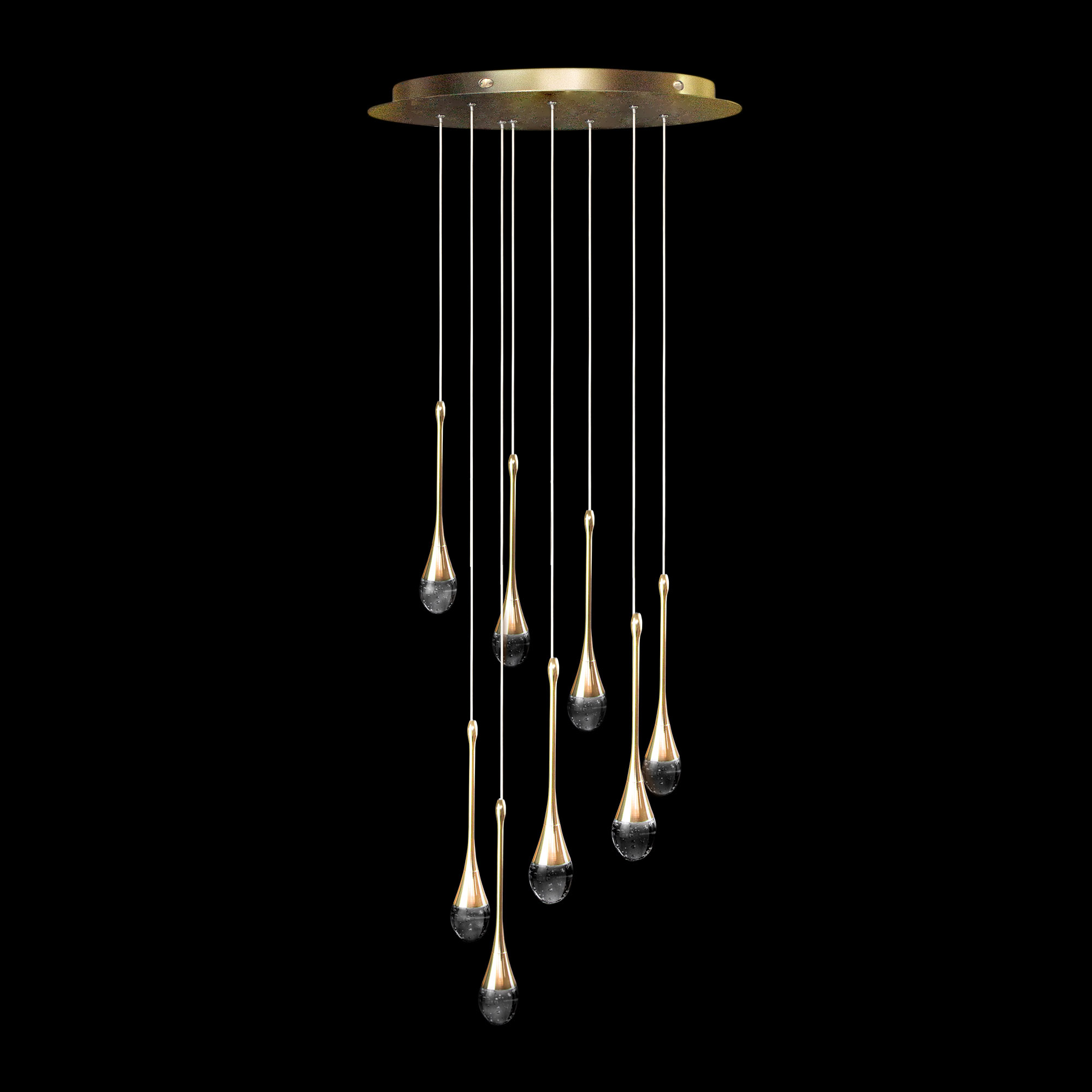 Lámpara Colgante Led Cosmos Lluvia De Estrellas 8 Luces
