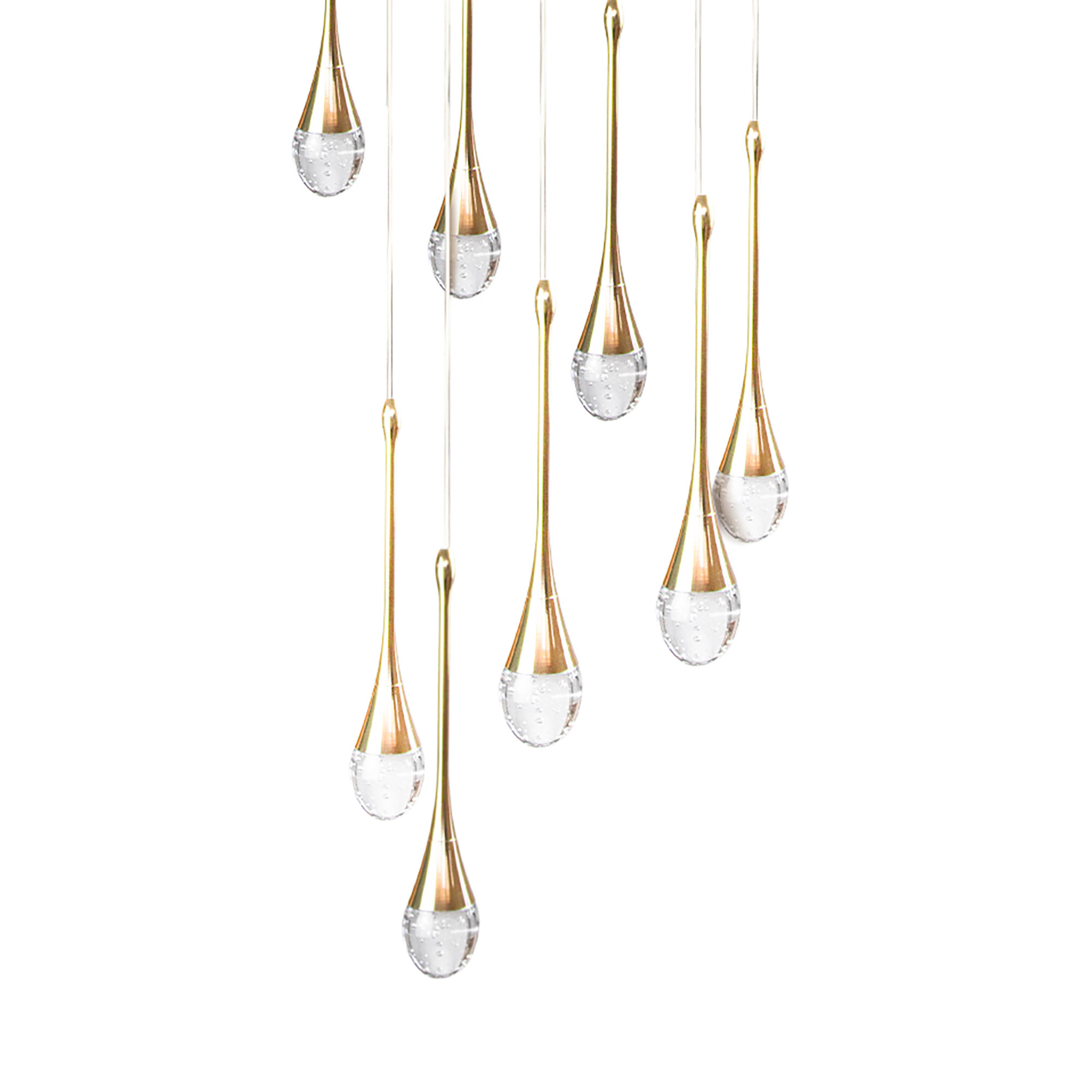 Lámpara Colgante Led Cosmos Lluvia De Estrellas 8 Luces
