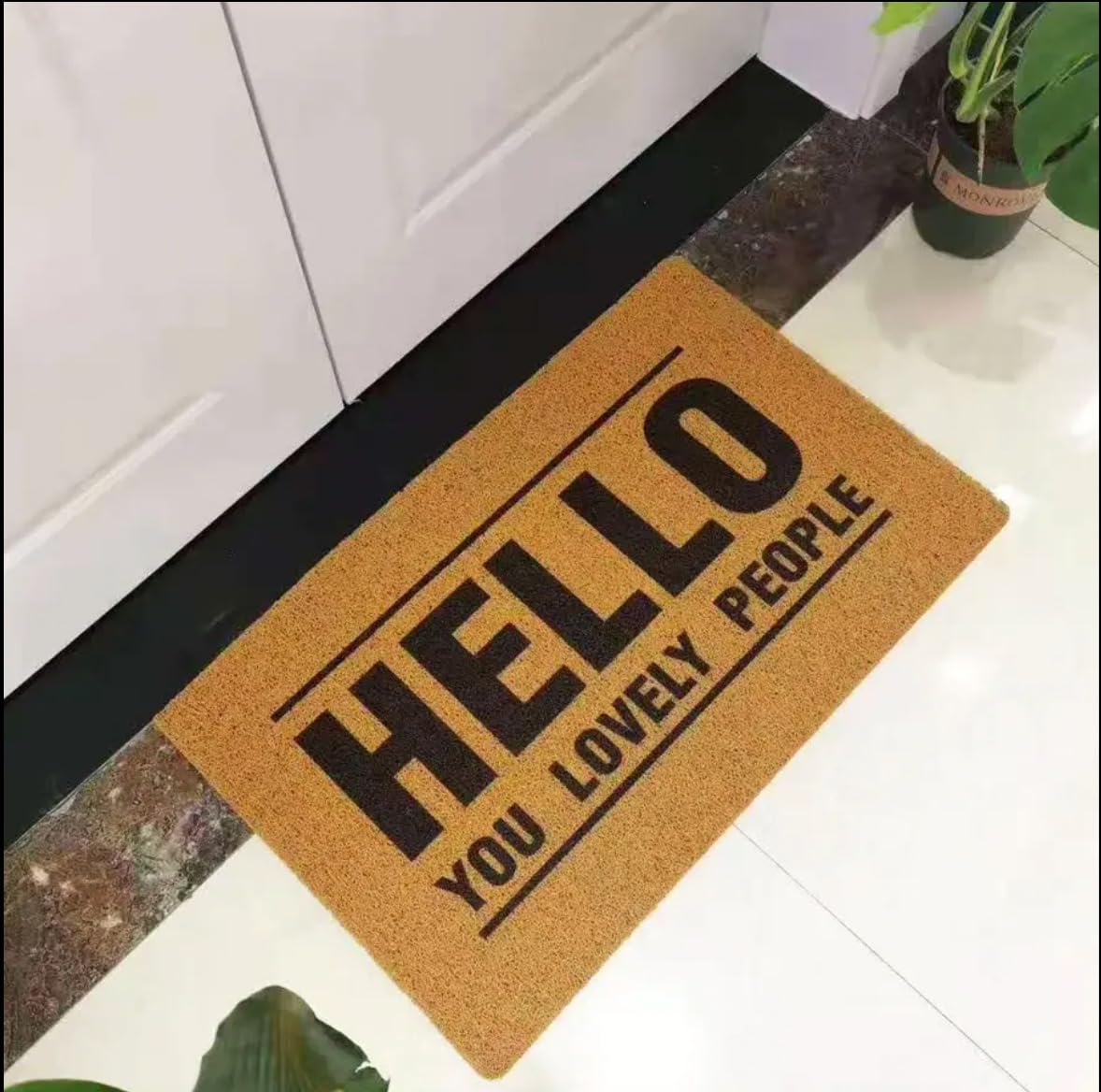 Tapete Welcome, Tapete de Entrada Hello  68397