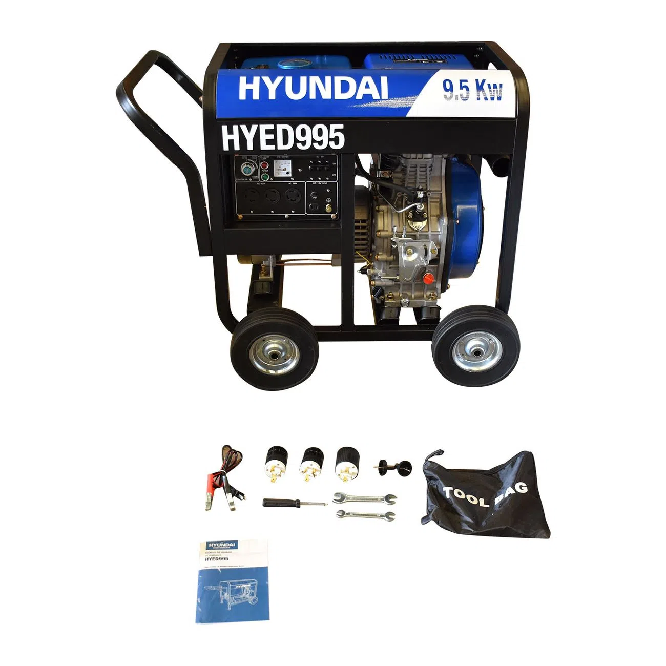 Generador Profesional Diesel Trifásico Hyundai 9.5 Kw 18 Hp - HYED995