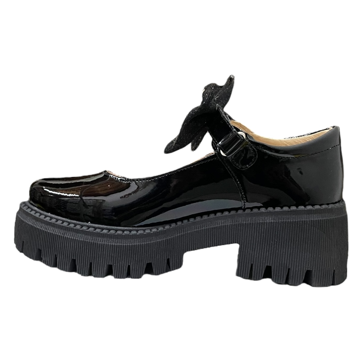 Zapato escolar Niña Blasito Negro Charol Plataforma 21-26 