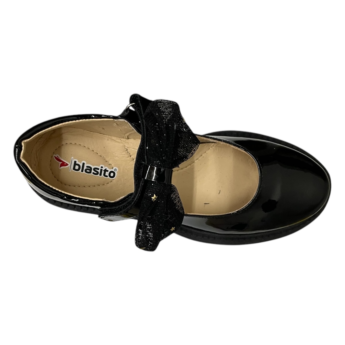 Zapato escolar Niña Blasito Negro Charol Plataforma 21-26 