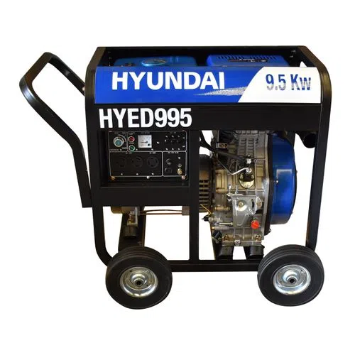 Generador Profesional Diesel Trifásico Hyundai 9.5 Kw 18 Hp - HYED995