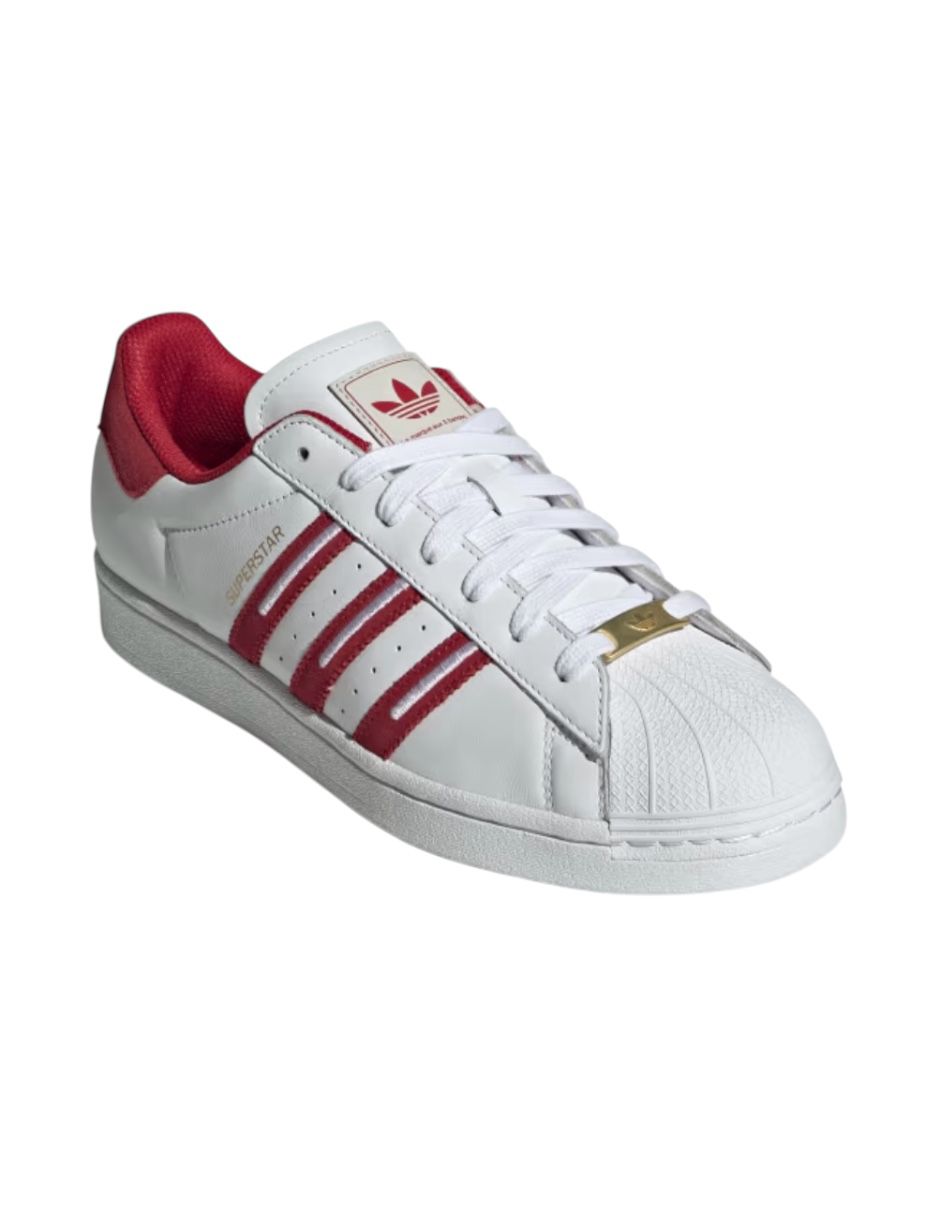 TENIS ADIDAS SUPERSTAR ID1371 ROJOS PARA HOMBRES