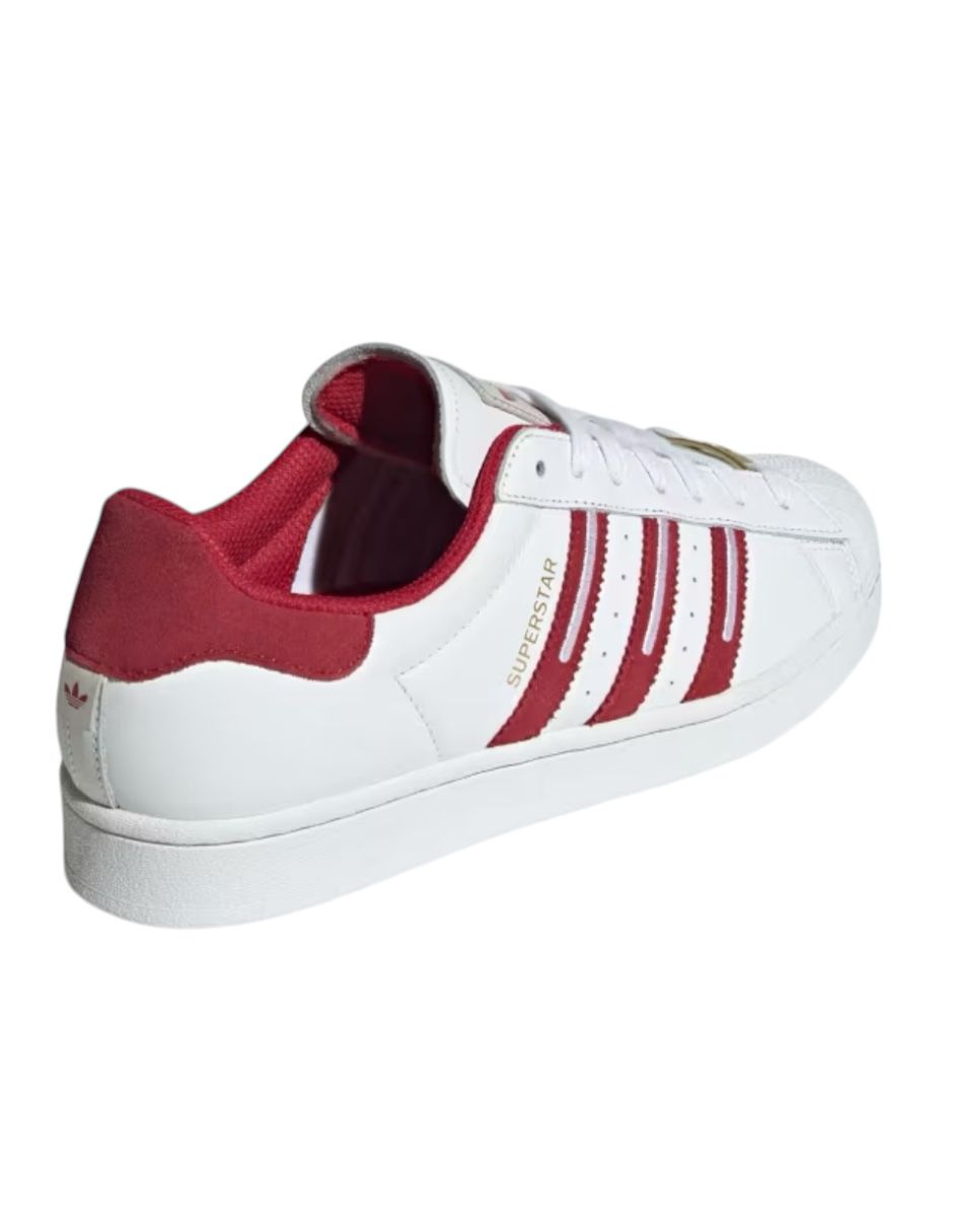 TENIS ADIDAS SUPERSTAR ID1371 ROJOS PARA HOMBRES