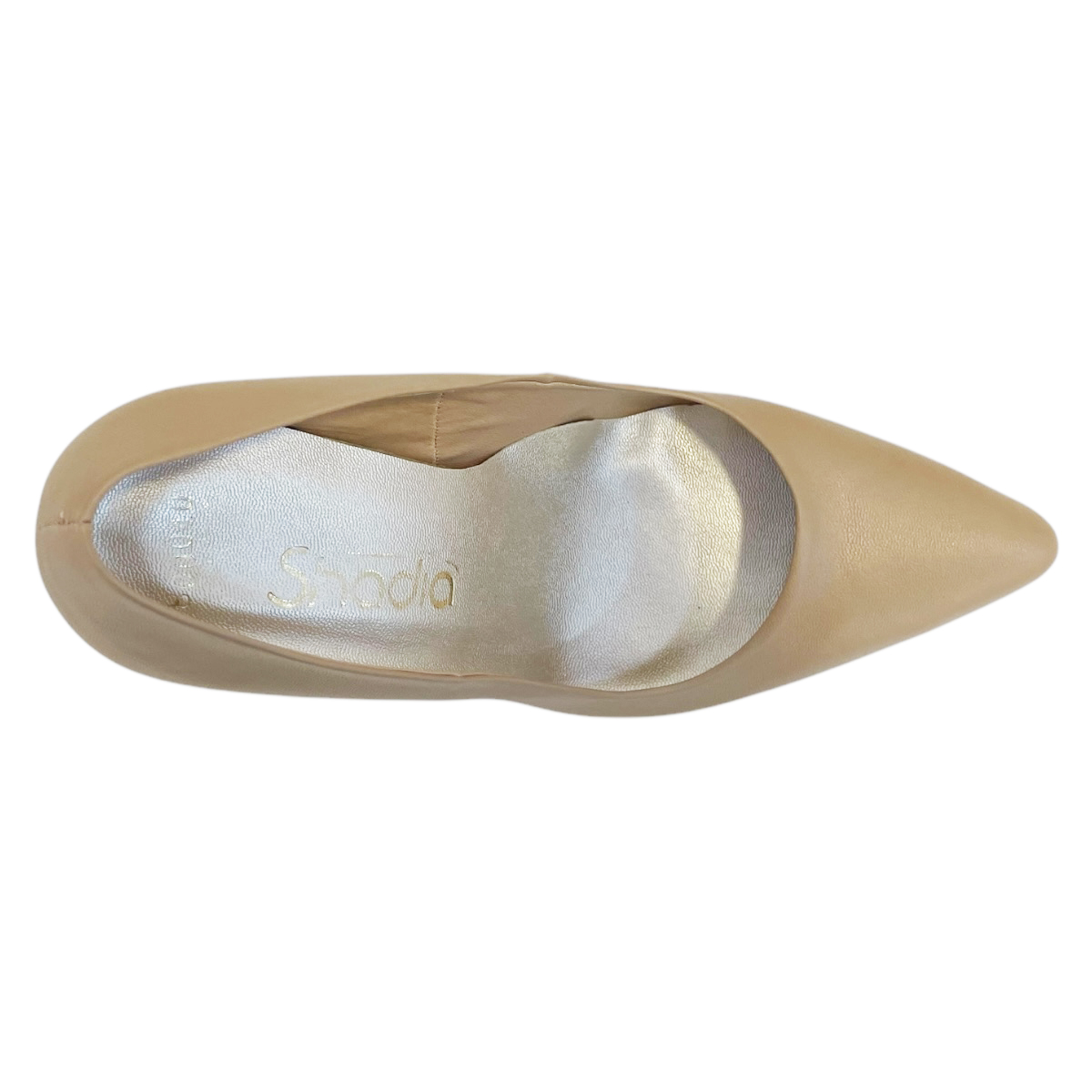 Zapatos Zapatillas Beige Tacones Fiesta Shadia 9 cm