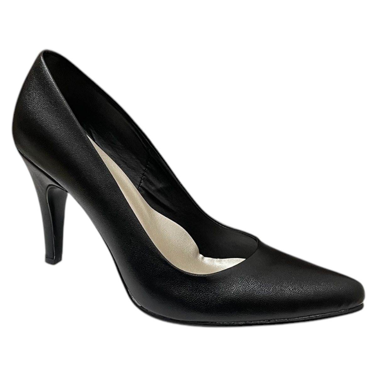 Zapatos Zapatillas Negras Tacones Fiesta Shadia 9 cm