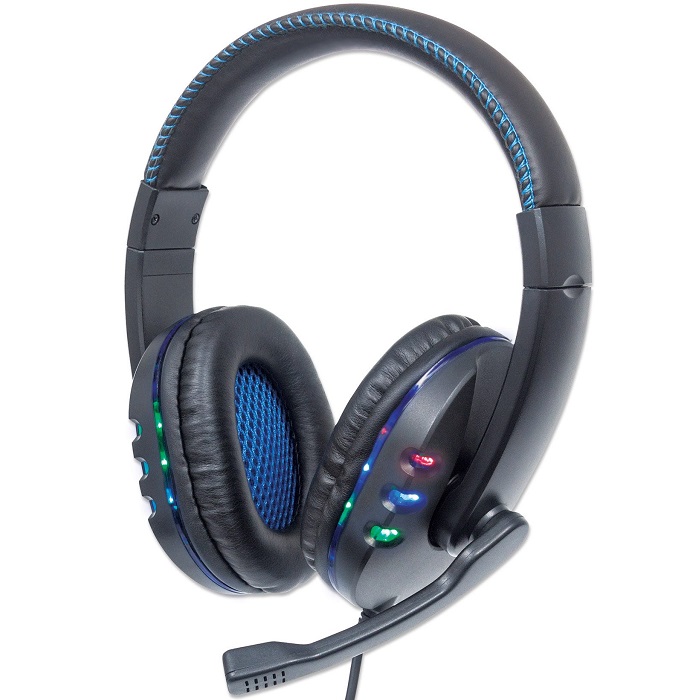 Diadema Manhattan Gaming LED Headset USB 176088