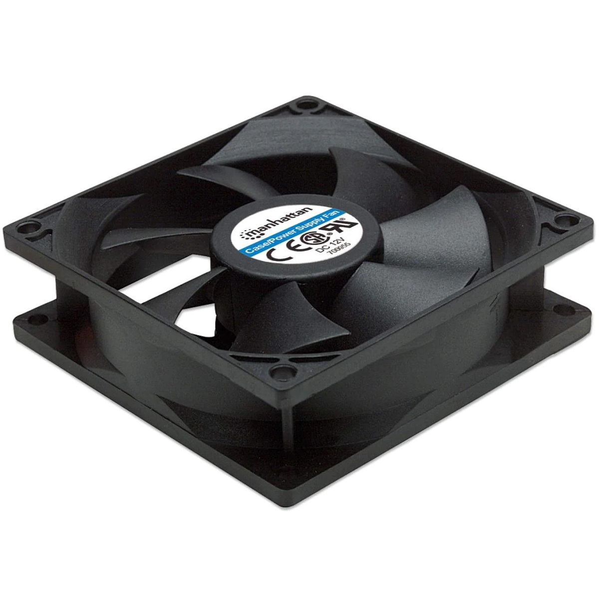 Ventilador Manhattan 80mm 2500RPM 3-pin Negro 700955