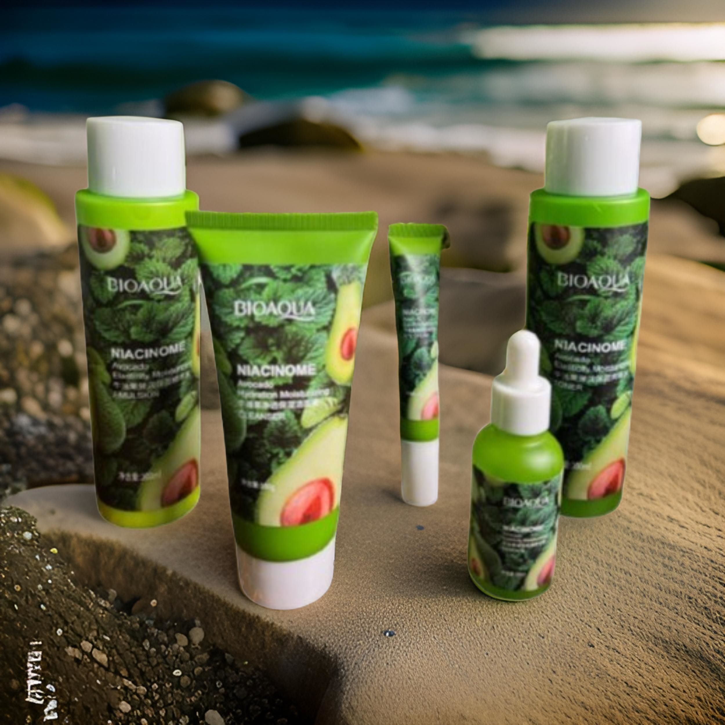 Kit Cuidado Facial Aguacate Y Niacinamida