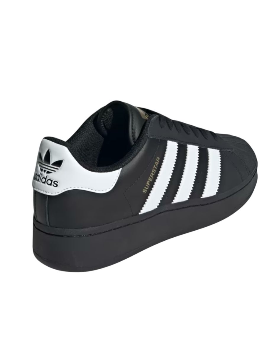 TENIS ADIDAS SUPERSTAR NEGRO CON BLANCO CON PLATAFORMA