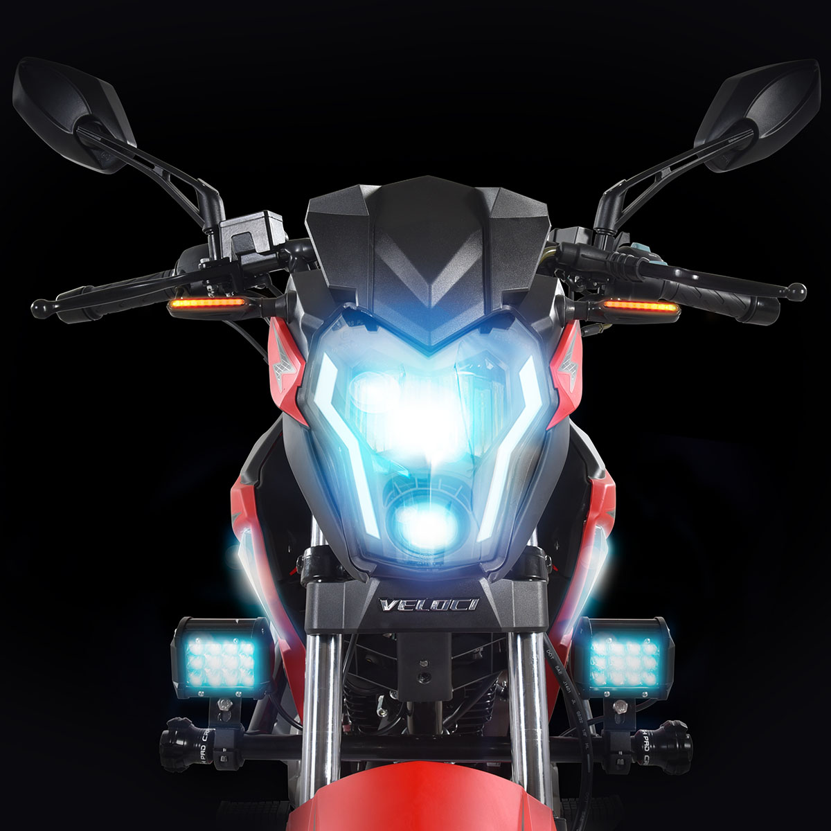 Motocicleta Veloci Razzer GTR 3 200CC Rojo Brillante 2023