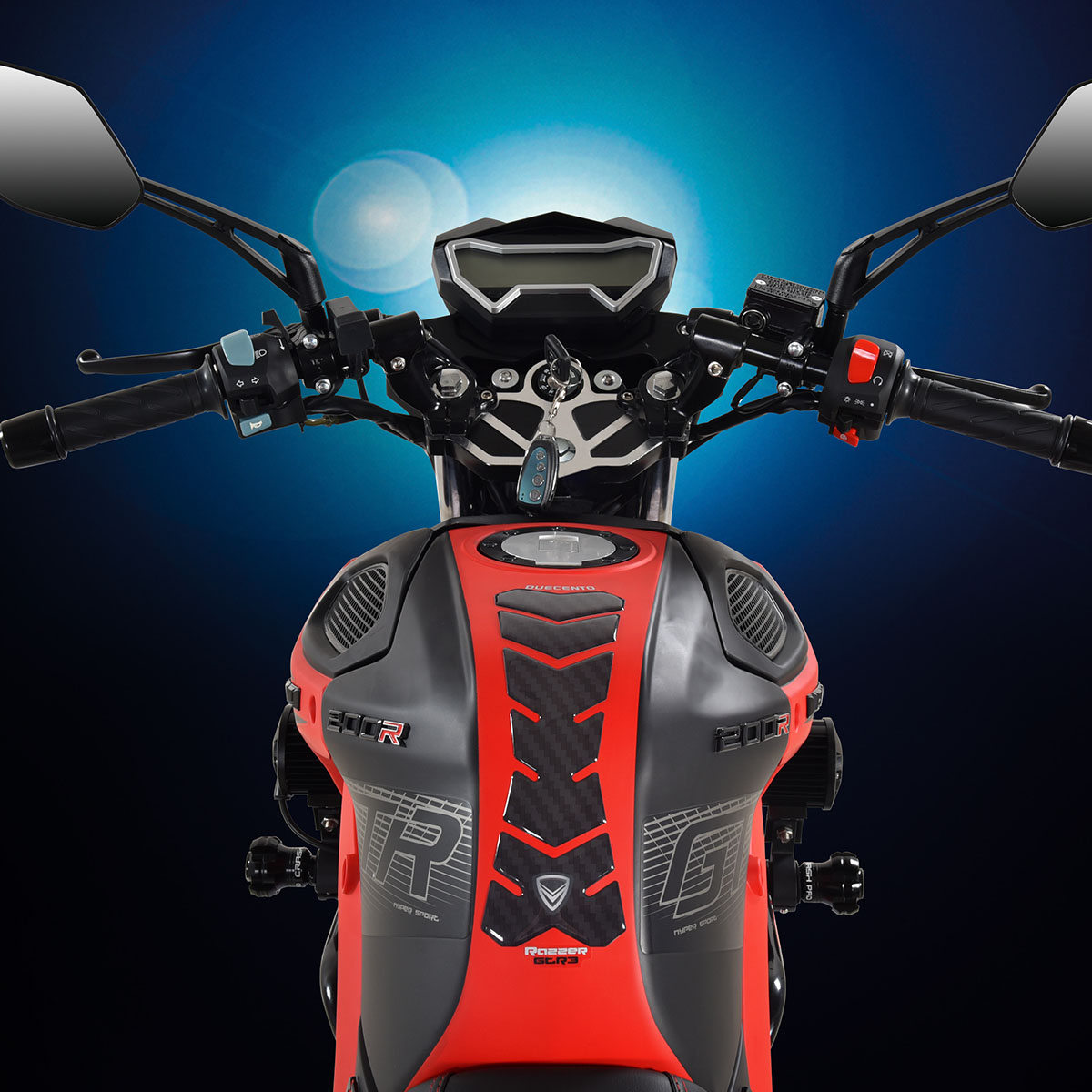 Motocicleta Veloci Razzer GTR 3 200CC Rojo Brillante 2023