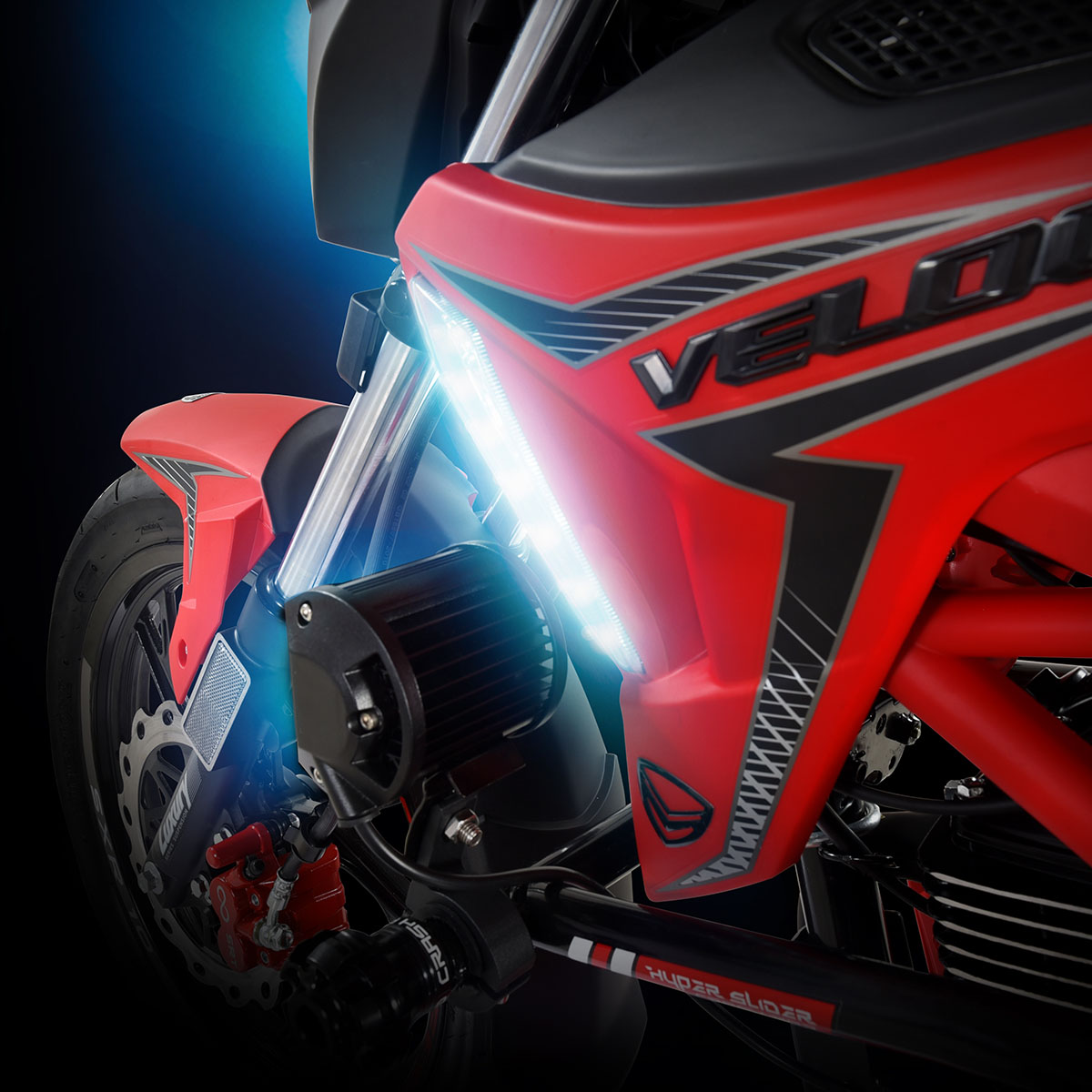 Motocicleta Veloci Razzer GTR 3 200CC Rojo Brillante 2023