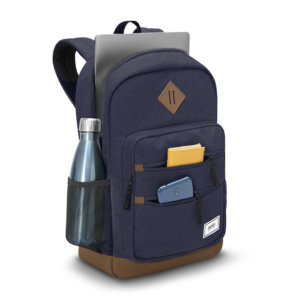 Mochila Escolar para Laptop Refresh Azul Solo NY