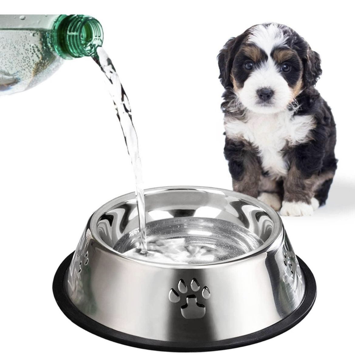 2 Pack Plato Mascota Comederos Para Agua Perros Agua Comida