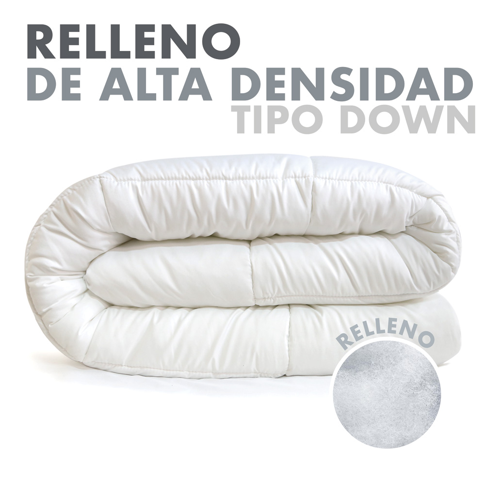 Edredón Relleno de Duvet Individual Blanco Ultra Suave  Elefantito Hogar