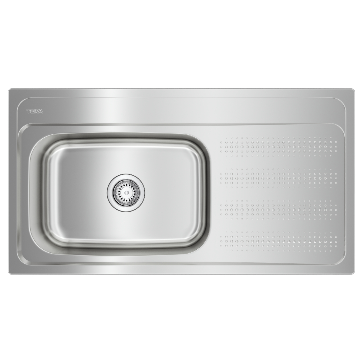 Tarja Empotrar Acero Inox Teka GALAXY 950 T-XN 1B 1D R BW Escurridor Derecho