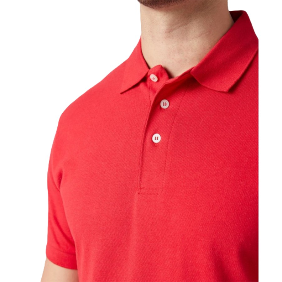 Playera Polo Piqué para Caballero - Color Rojo - 100% Algodón