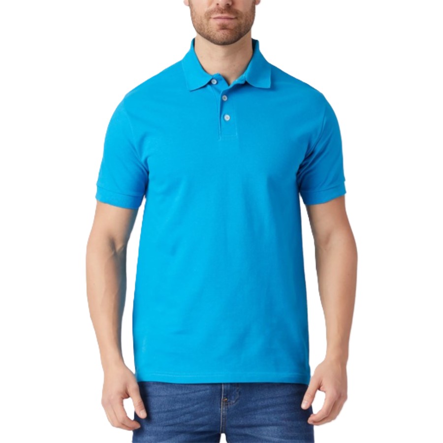 Playera Polo Piqué para Caballero - Color Turquesa - 100% Algodón