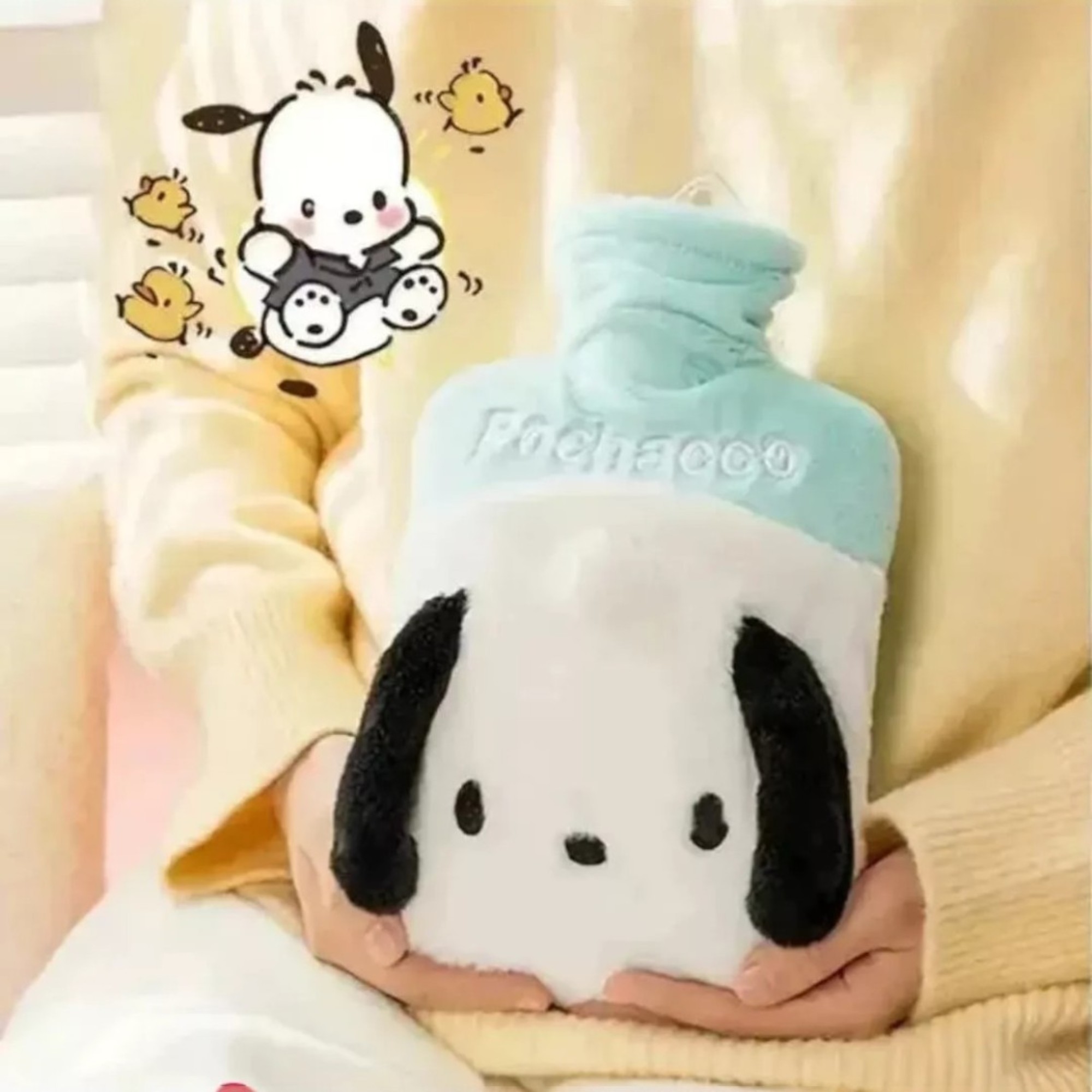 Sanrio Bolsa De Agua Caliente Para Colico Peluche Menstrual, pochaco 850 ml