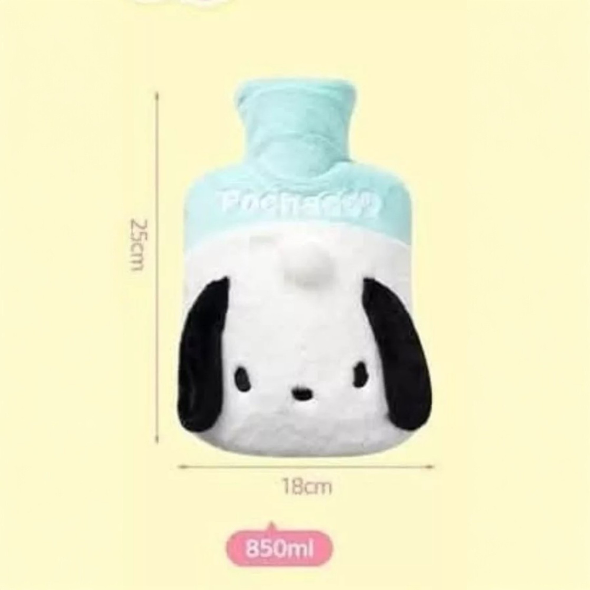 Sanrio Bolsa De Agua Caliente Para Colico Peluche Menstrual, pochaco 850 ml