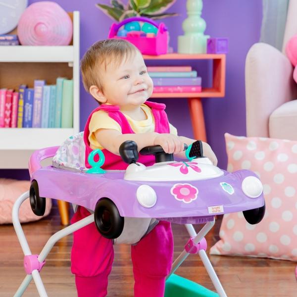 Andadera Bright Starts Little Speedster 3 En 1 Portátil rosa