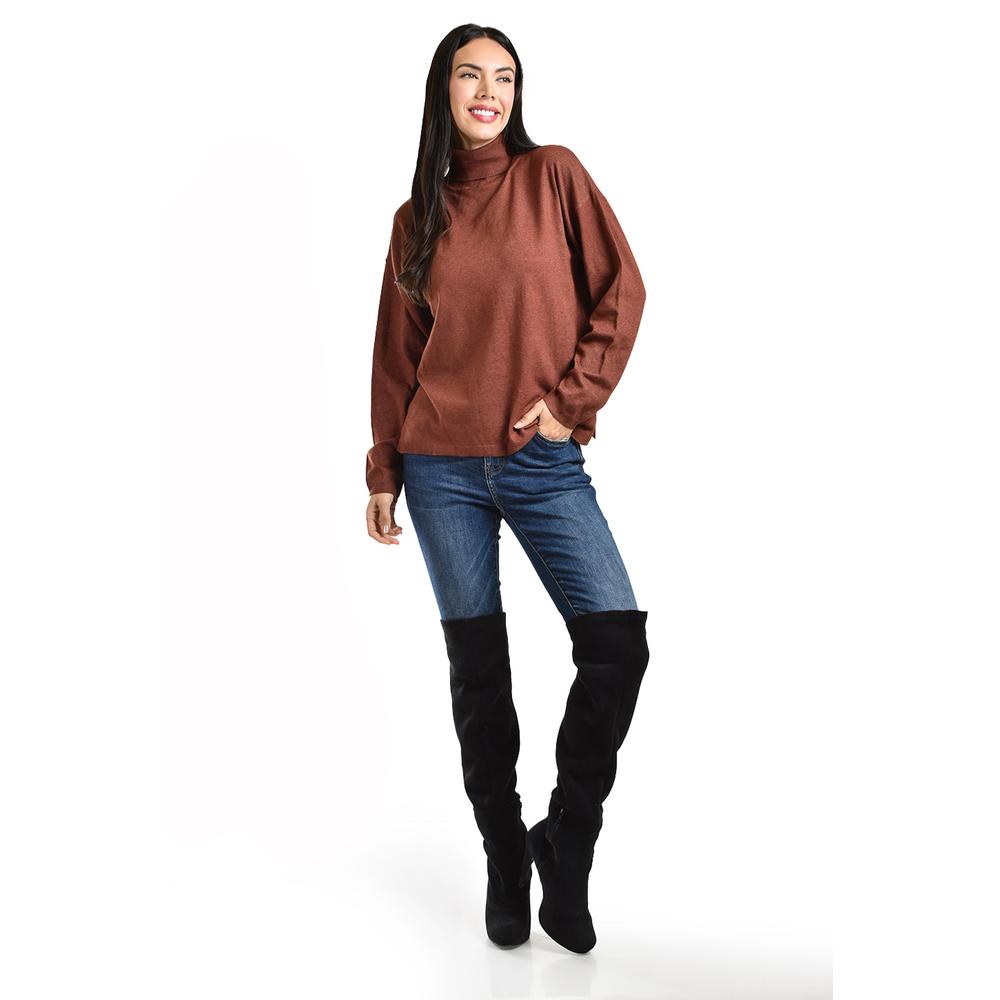 Suéter cuello de tortuga Roman Fashion /Juvenil, 45163 (Cafe)