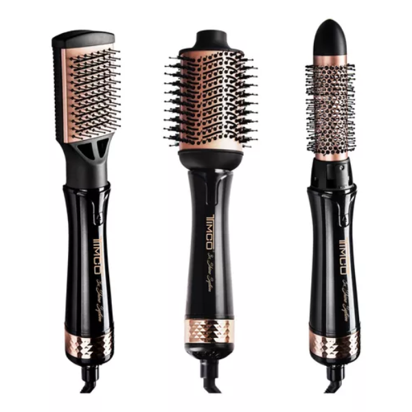 Cepillo Timco  con 3 cabezales intercambiables negro