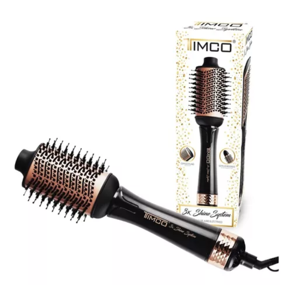 Cepillo Timco  con 3 cabezales intercambiables negro