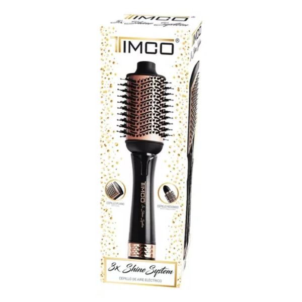 Cepillo Timco  con 3 cabezales intercambiables negro