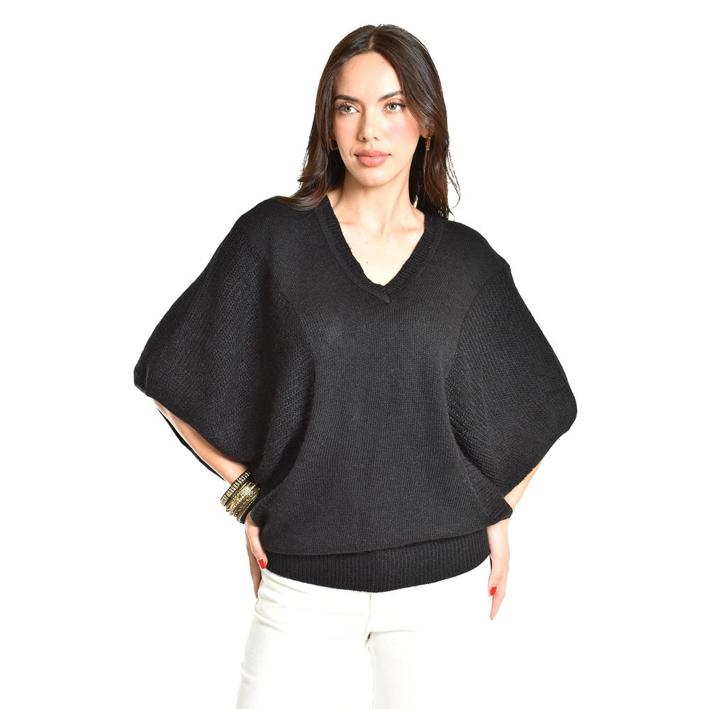 Sueter de punto manga corta Roman Fashion / Juvenil, 32177 (Negro)