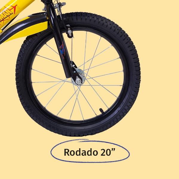 Aeiou Bicicleta Para Niños Qk-12 R20 Con Canasta amarilla