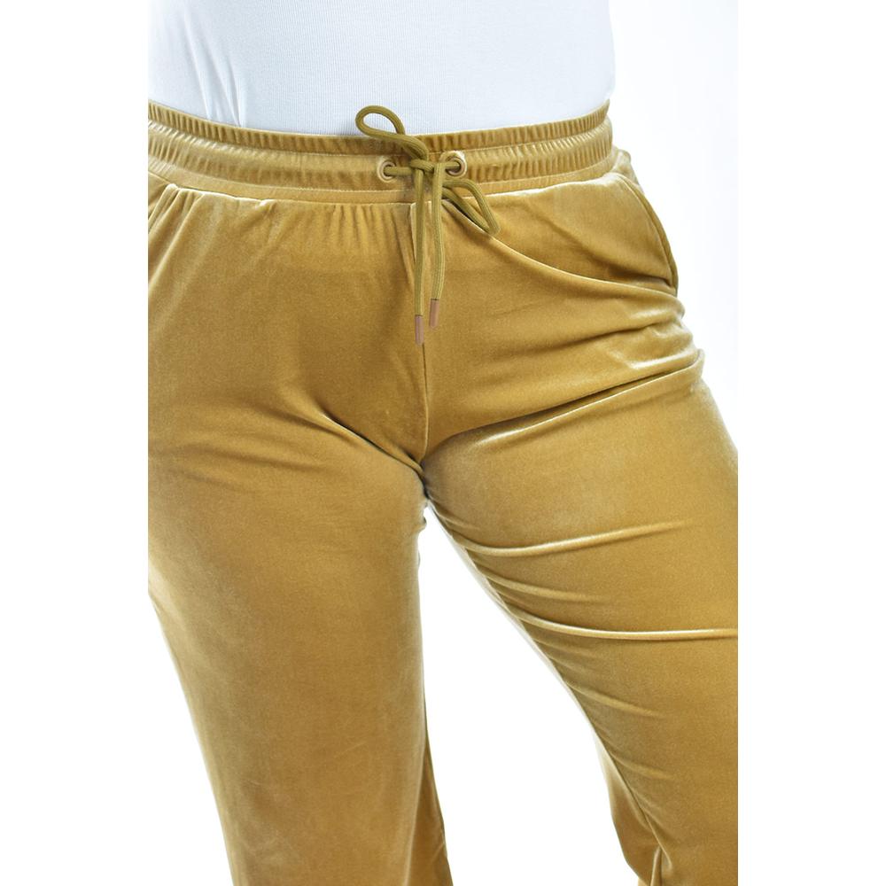 Pantalon jogger de terciopelo Roman Fashion /Tallas Extras, 7127 (Mostaza)