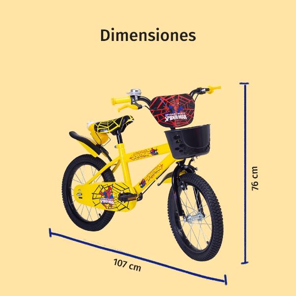 Aeiou Bicicleta Para Niños Qk-12 R20 Con Canasta amarilla