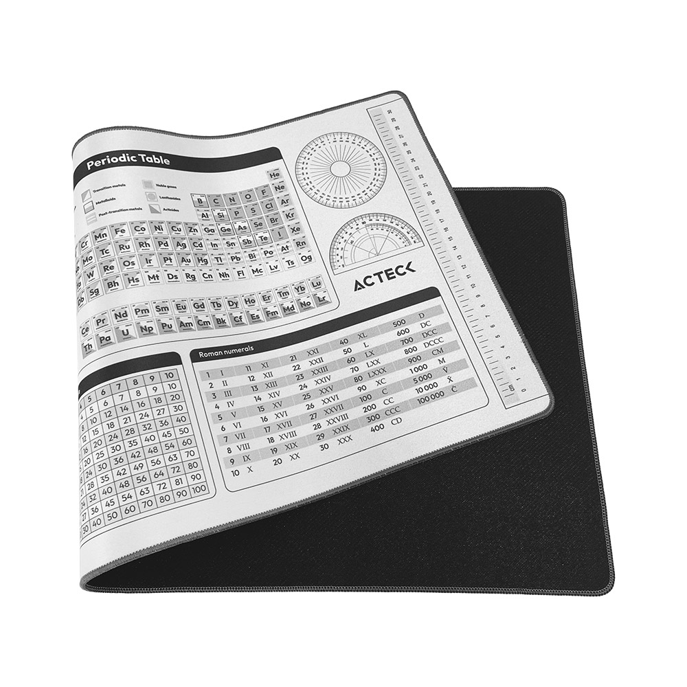 MOUSEPAD ACTECK VIBE FLOW TOOLS MT494H TELA + GOMA 80X35CM DISEÑO HERRAMIENTAS ADVANCED BLANCO AC-941082