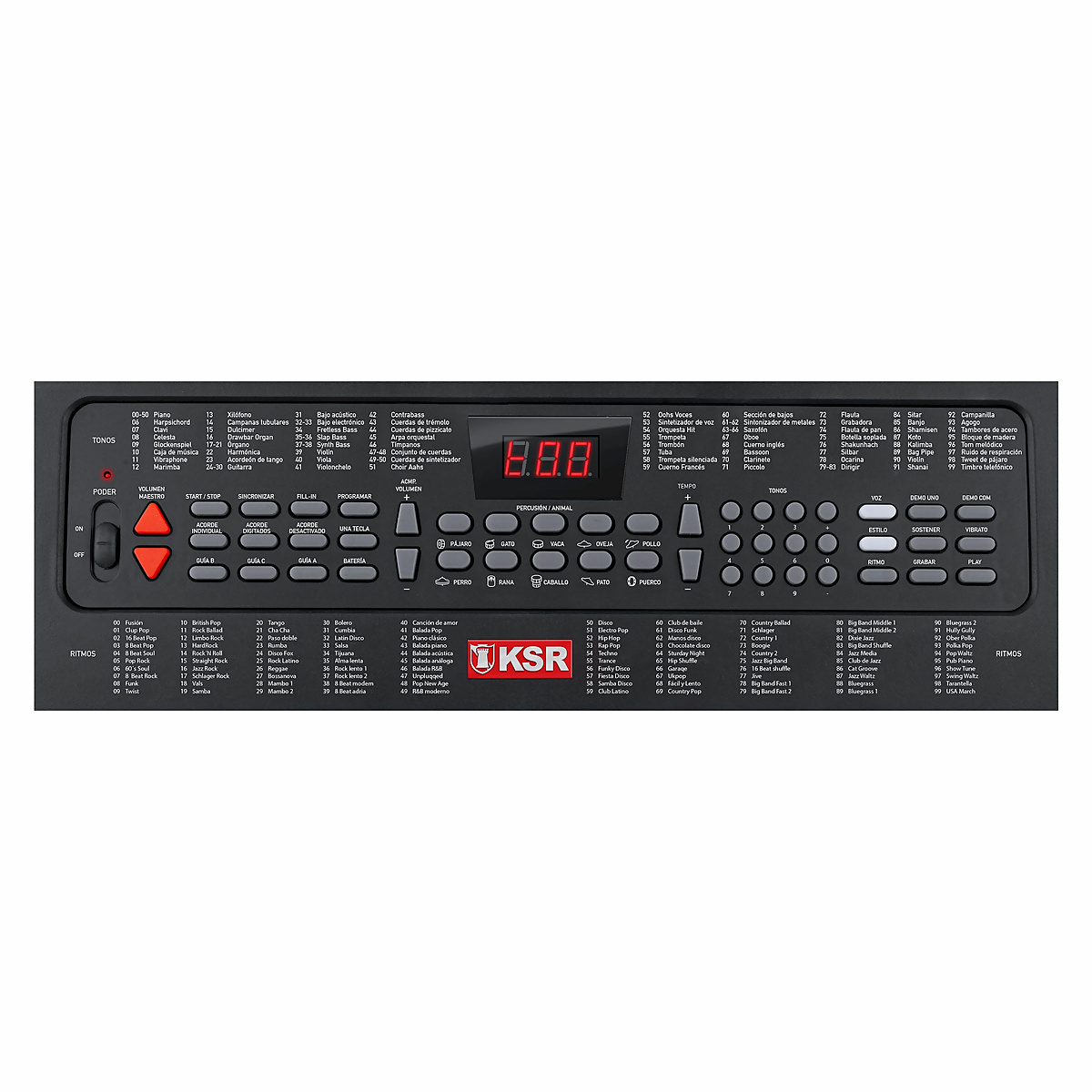 Teclado Musical Kaiser Con 54 Teclas De Alta Fidelidad Mtc-5 Color Negro