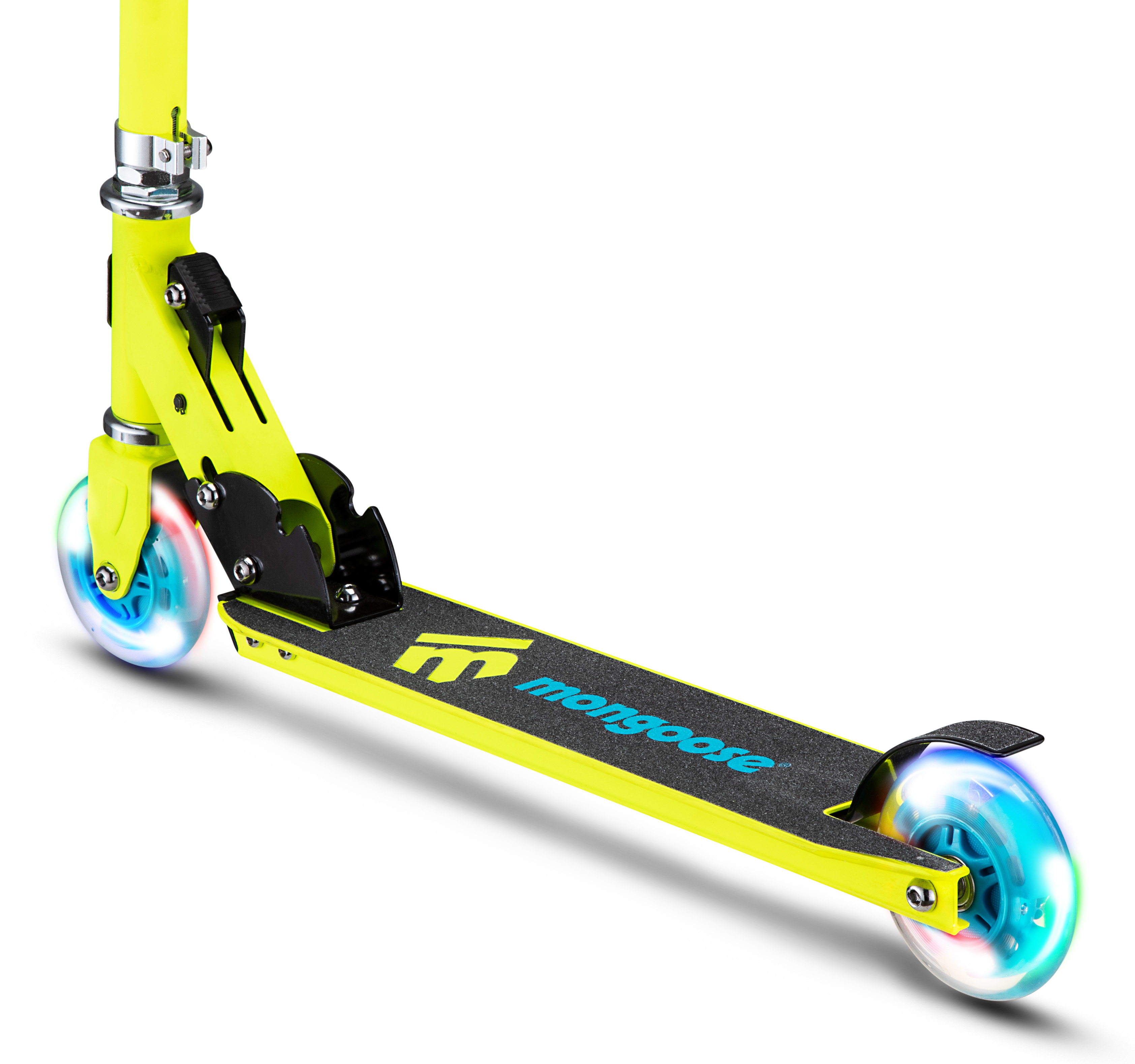 Patin Mongoose plegable Mng Force 1.0 con luces color Amarillo