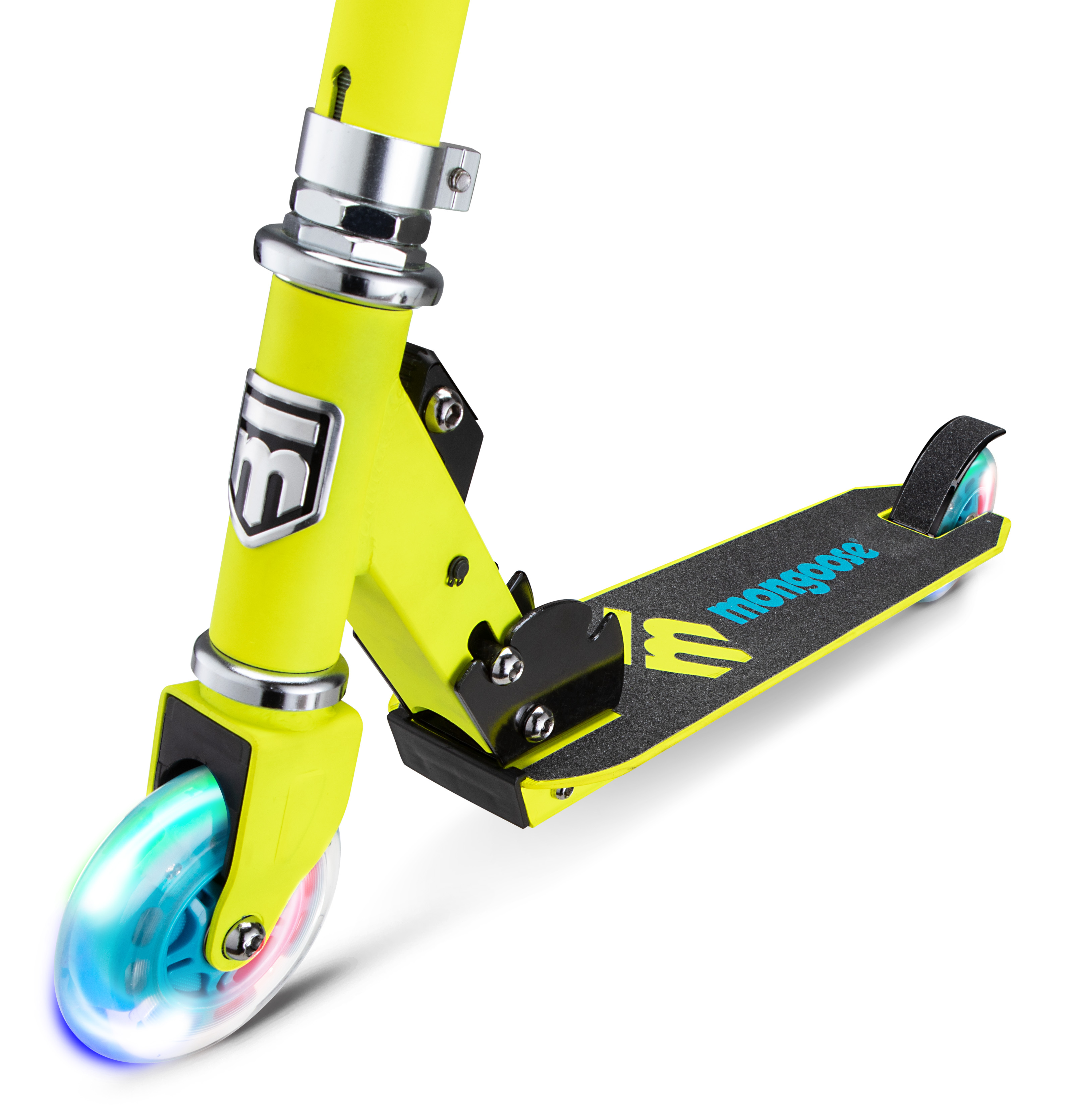 Patin Mongoose plegable Mng Force 1.0 con luces color Amarillo