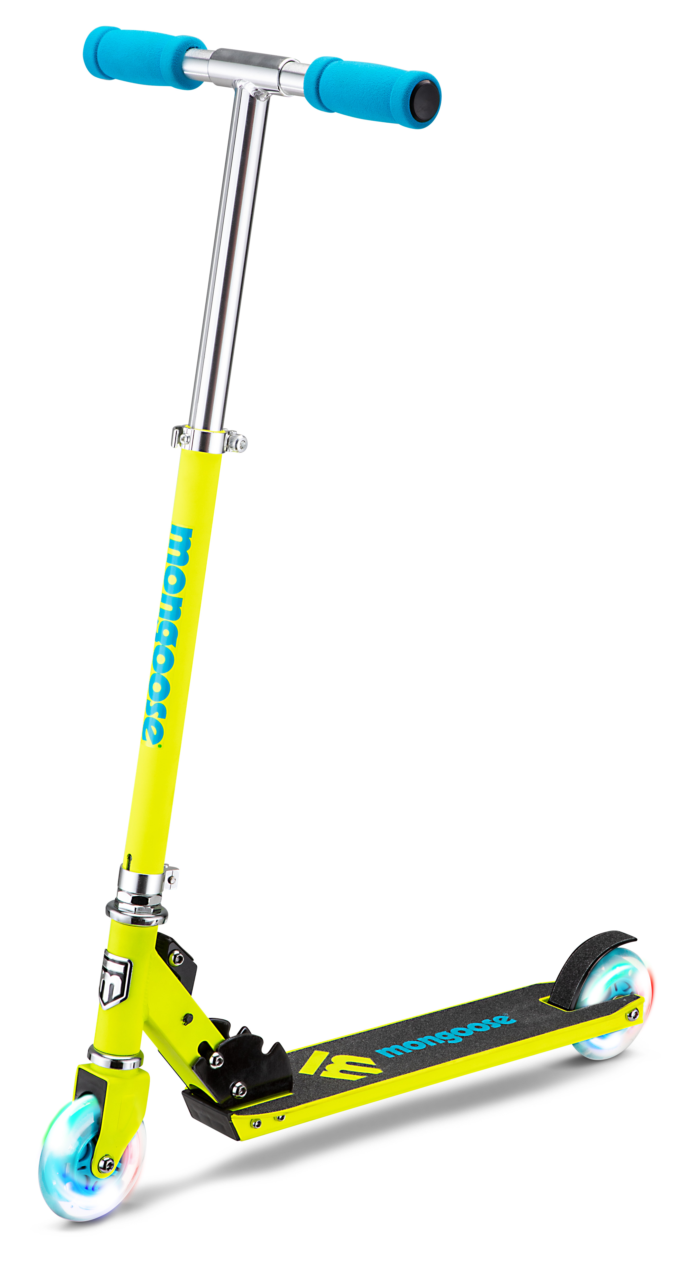 Patin Mongoose plegable Mng Force 1.0 con luces color Amarillo