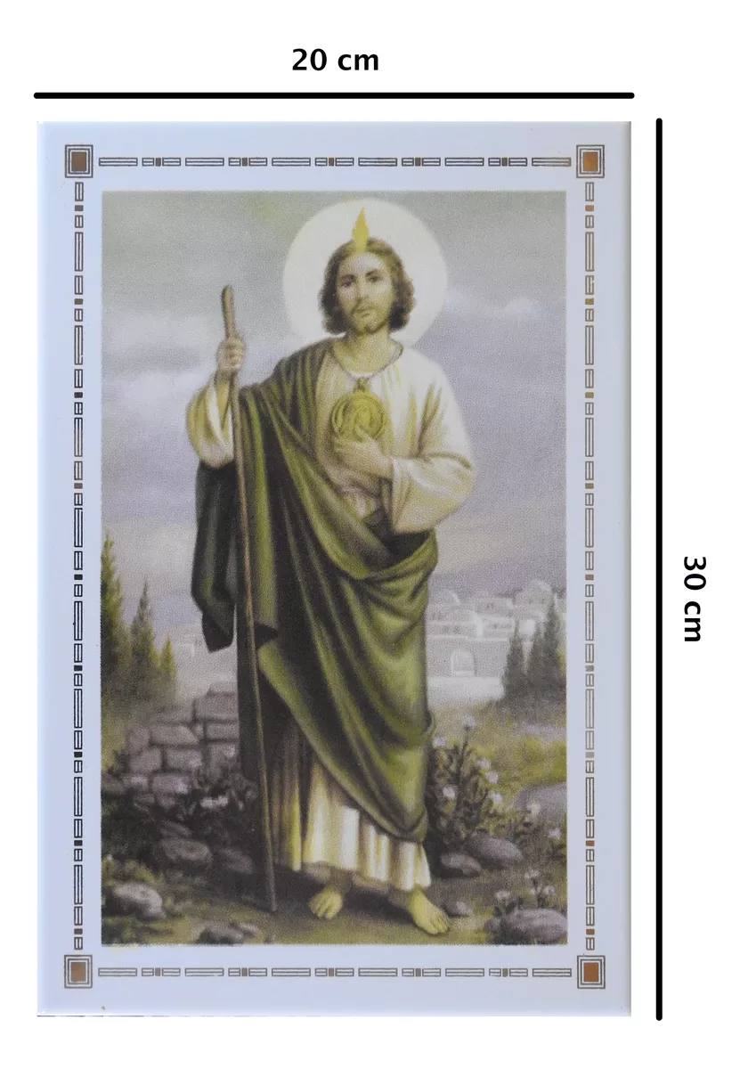 San Judas Tadeo Cuadro Imagen 20x30 cm en azulejo Cerámica