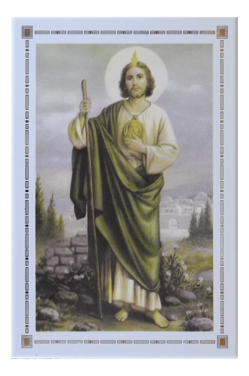 San Judas Tadeo Cuadro Imagen 20x30 cm en azulejo Cerámica
