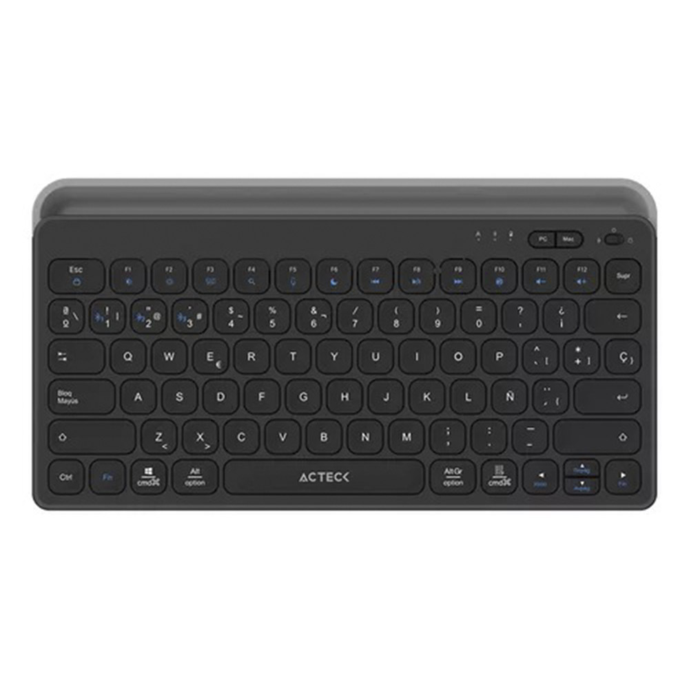 TECLADO ACTECK INSPIRE TREK TI737 NEGRO 2.4 MHZ BT RECARGABLE ELITE AC-940122
