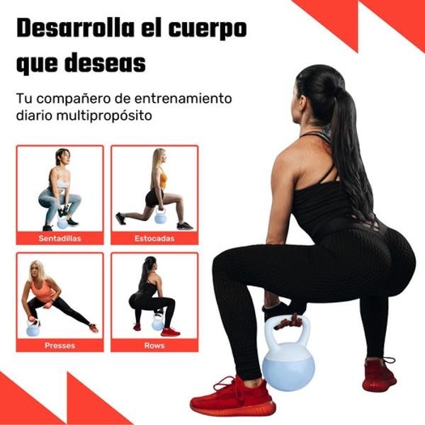 Pesa Rusa Kettlebell 8kg 17.6lb Ejercicio Casa Hogar Fitness Centurfit