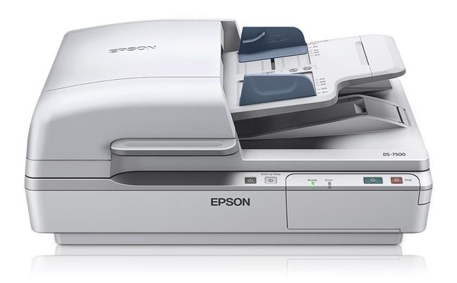 Scanner Epson WorkForce DS-7500, 1200 x 1200 DPI, Escáner Color, Escaneado Dúplex, USB, Blanco.