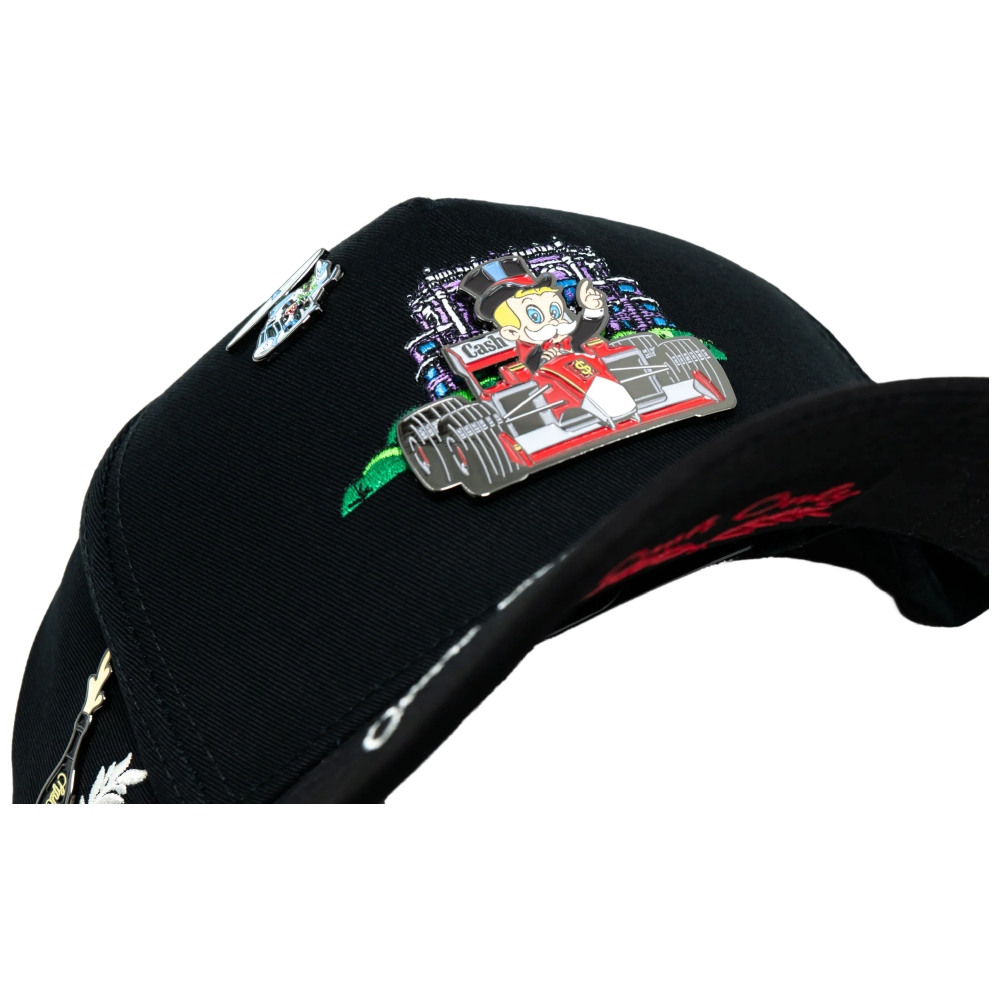 Gorra Cash Only Curva Monopoly in Monaco Negro 022025016